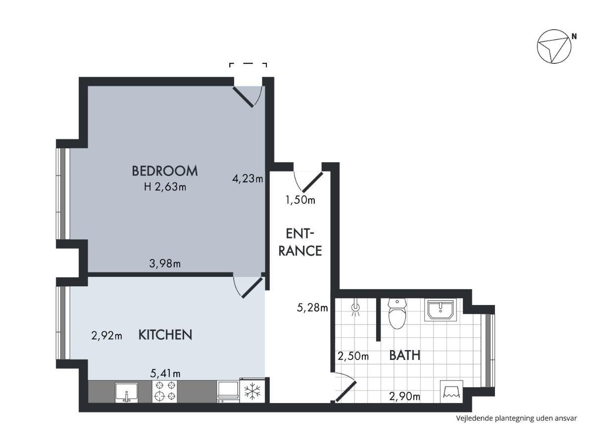 Sanders Fjord - Inviting One-Bedroom Apartment In Center Of Roskilde Bagian luar foto